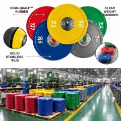 Commercial Gym Color Rubber Bumper Bodybuilding Disc with Steel Inner Hub,dilifitness,Gym Color Rubber Barbell Plates Rubber Weight Lifting Plates