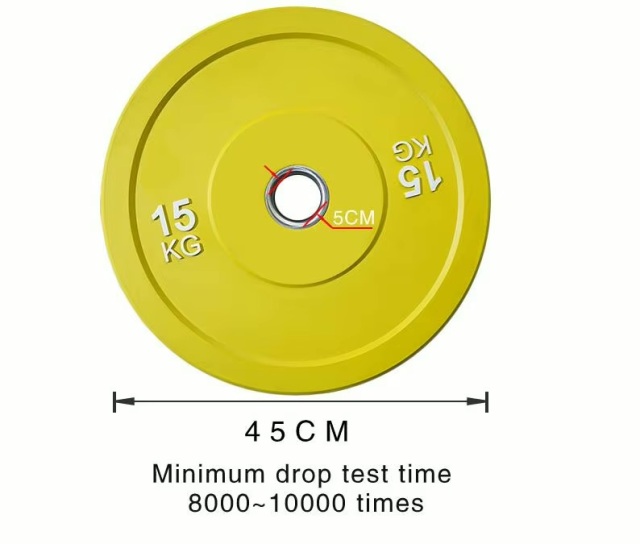 Commercial Gym Color Rubber Bumper Bodybuilding Disc with Steel Inner Hub,dilifitness,Gym Color Rubber Barbell Plates Rubber Weight Lifting Plates