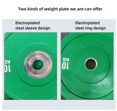 Commercial Gym Color Rubber Bumper Bodybuilding Disc with Steel Inner Hub,dilifitness,Gym Color Rubber Barbell Plates Rubber Weight Lifting Plates