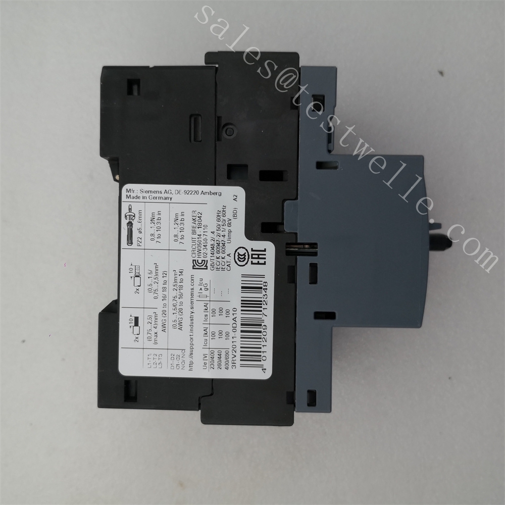 Siemens 3RV2011‑0DA10 Small‑Current Thermal Overload Breaker
