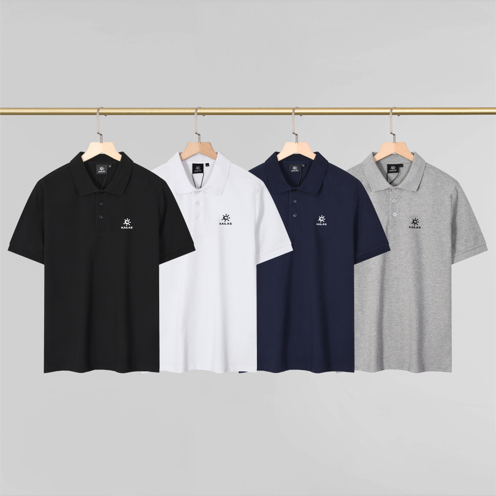 KAILAS polo shirt with collar and short sleeve