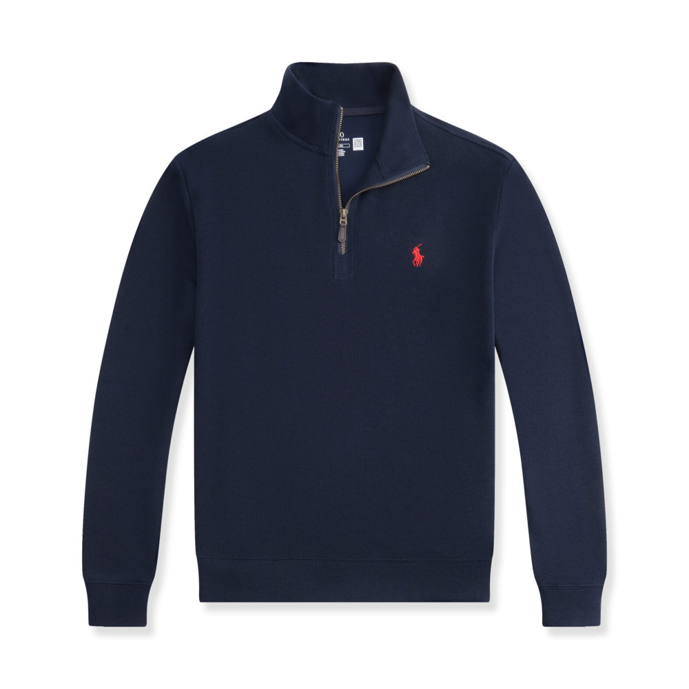Ralph Lauren New Unisex Lapel Half-Zip Jacket
