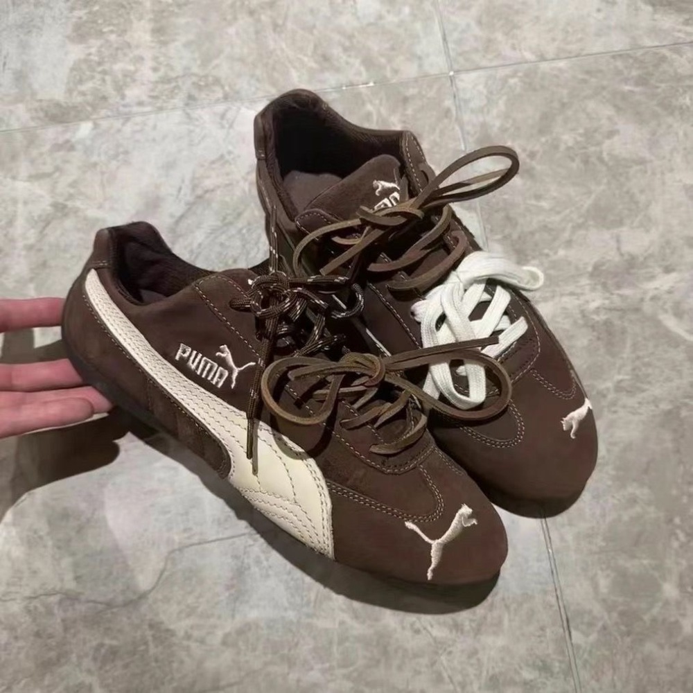 PUMA Rose Low-Top Racing Shoes, Non-Slip, Unisex Retro Versatile Casual Shoes