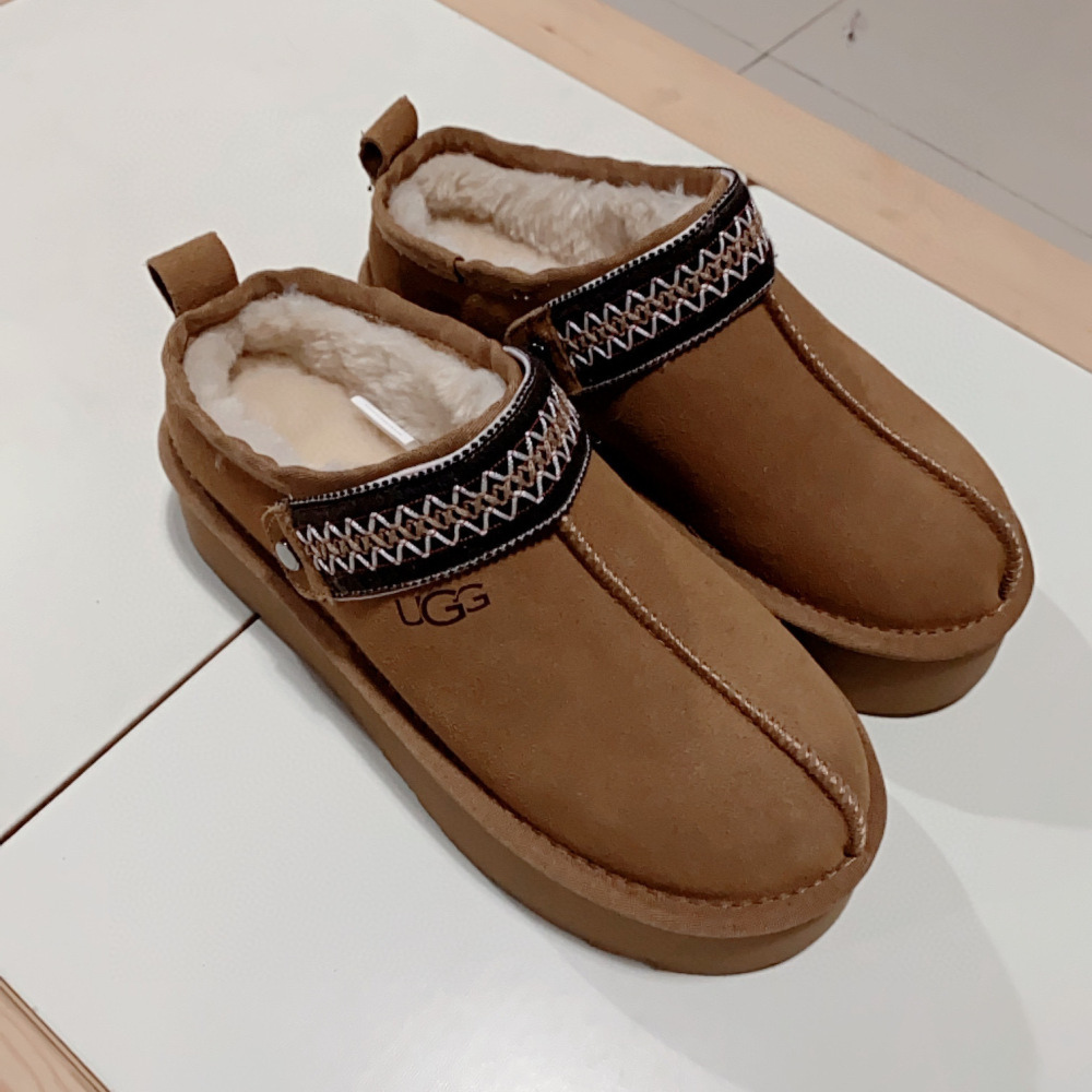 UGG platform lace-up snow boots, size 34-44