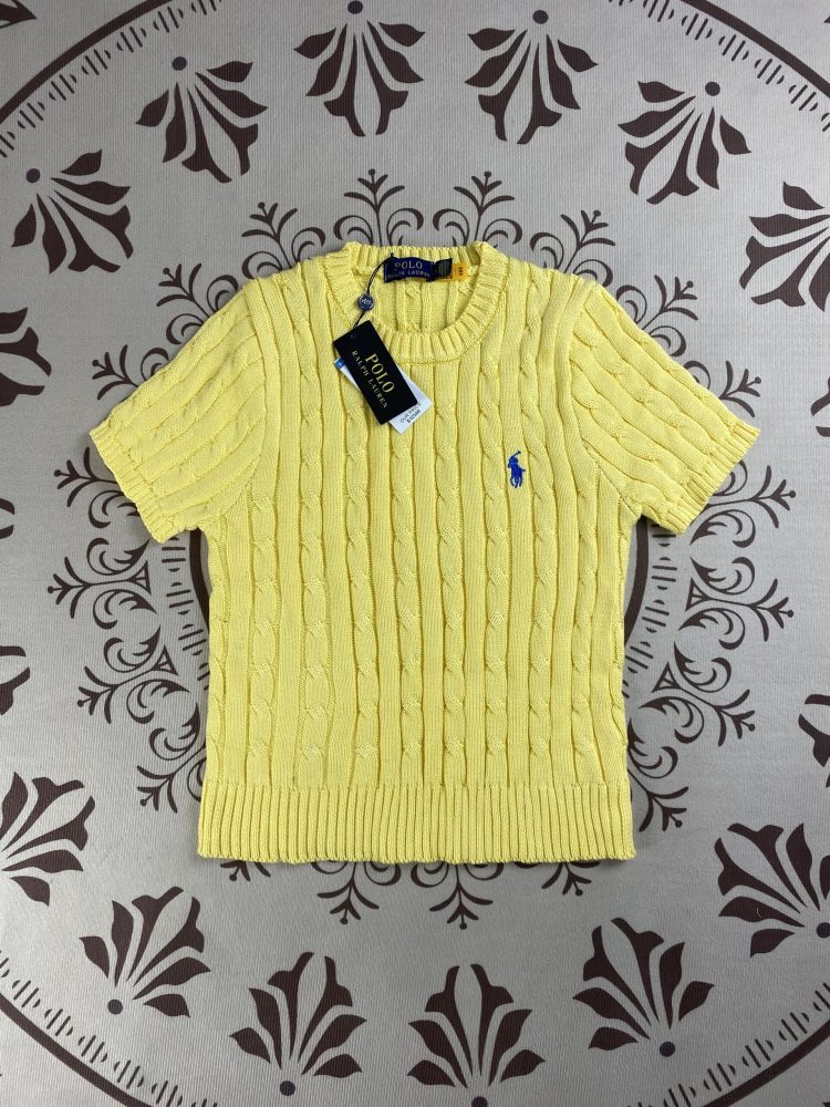 Ralph Lauren Women's Crew Neck Short Sleeve Sweater