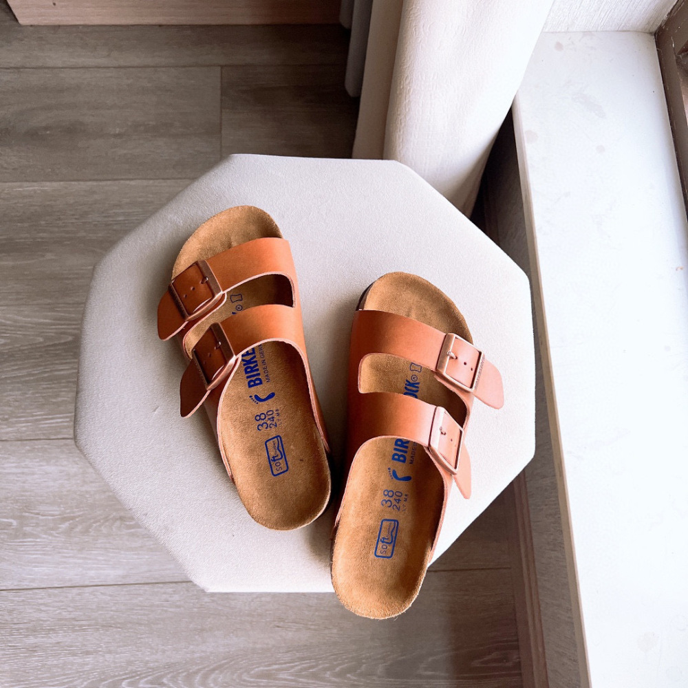 BIRKENSTOCK Spring\/Summer Fashion Leather Slippers for Men and Women