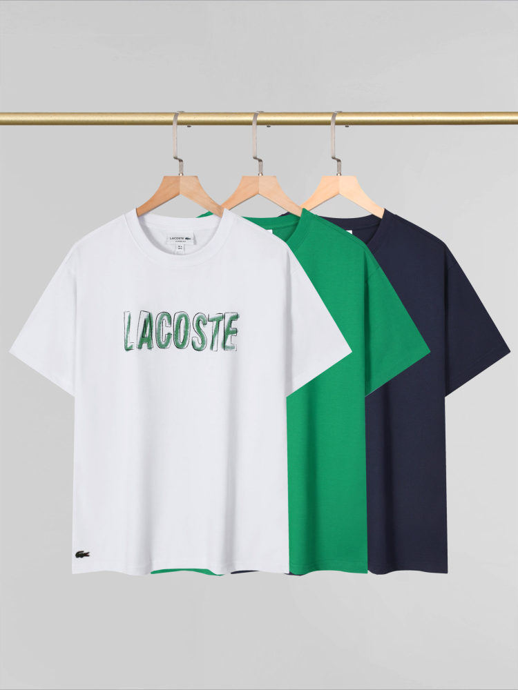 LACOSTE Men's and Women's Casual Short-Sleeve T-Shirts