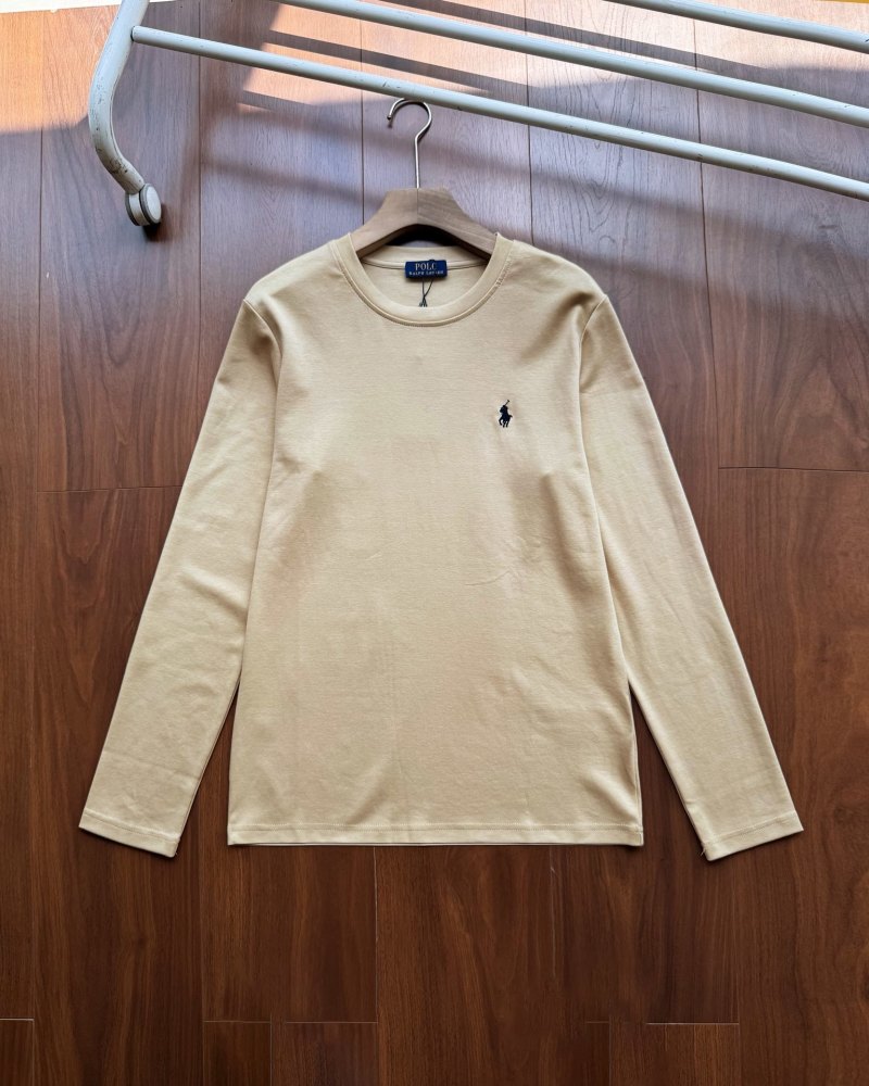 Ralph Lauren Pony embroidered round neck long sleeved T-shirt