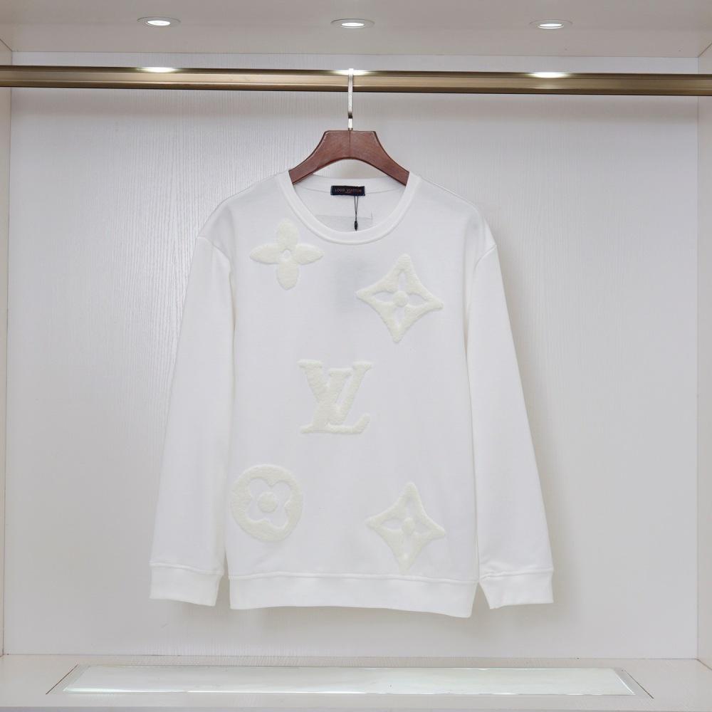 LOUIS VUITTON Embroidered Towel Crew Neck Sweatshirt, Unisex