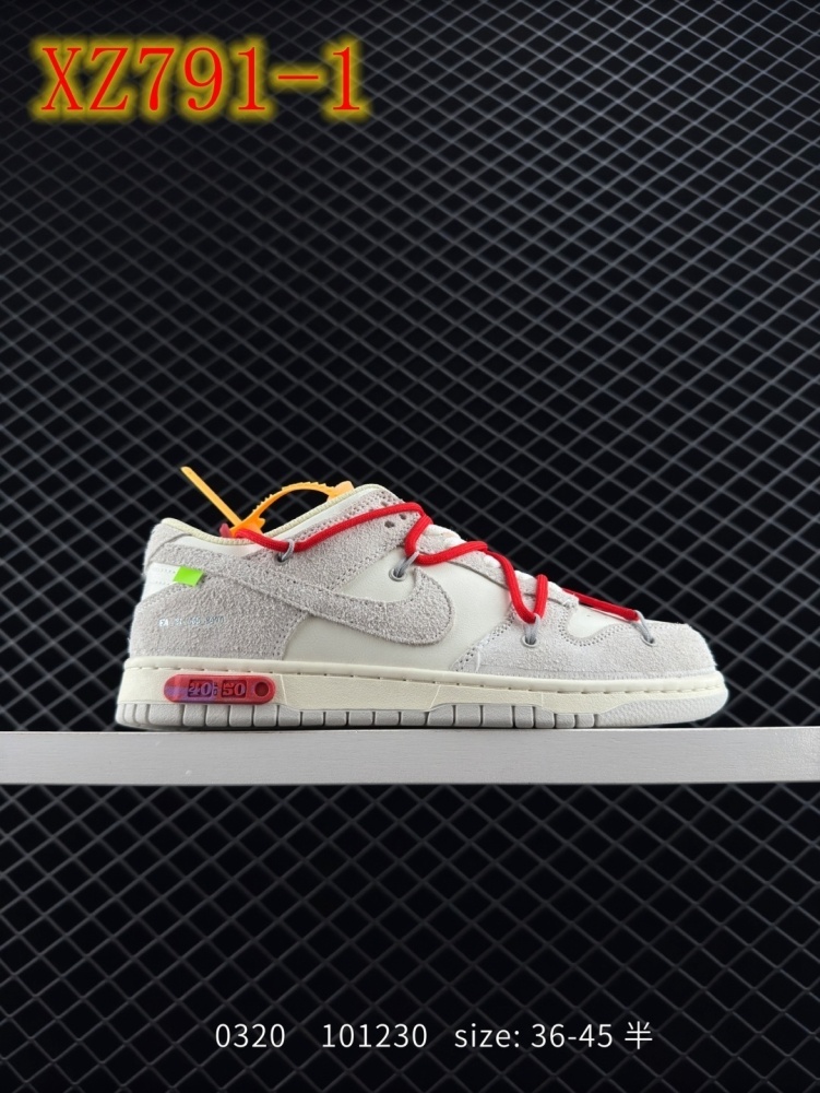 XZ791 Off-White?x NIKE Dunk Low”The 50“OW