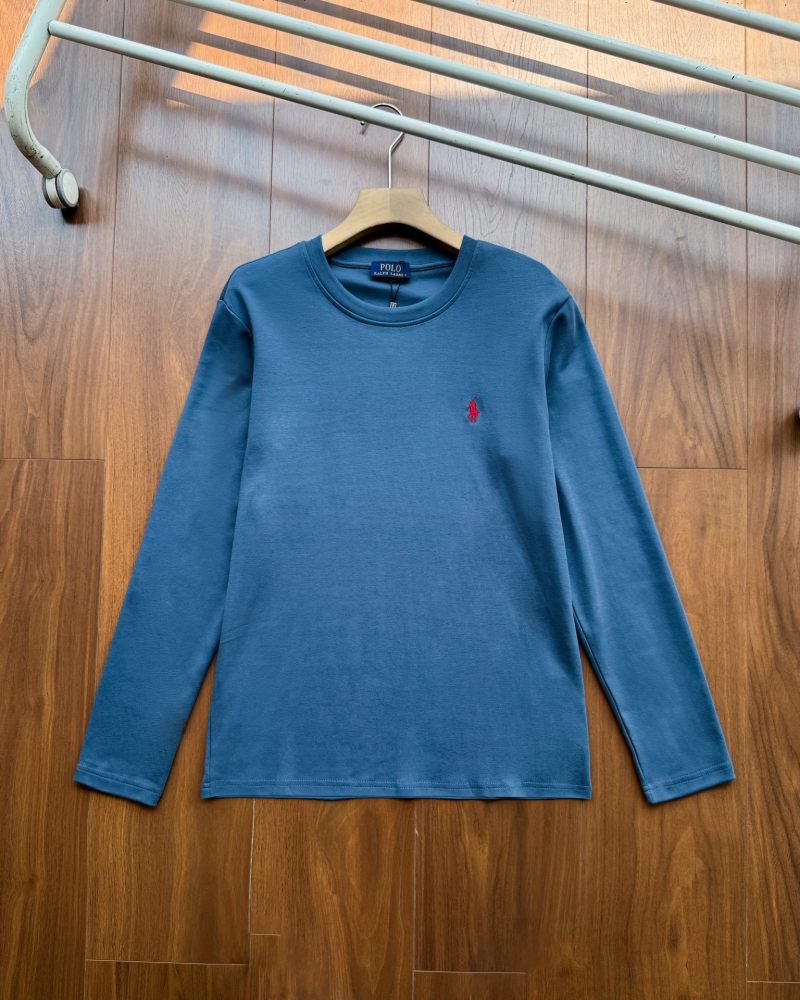 Ralph Lauren Pony embroidered round neck long sleeved T-shirt