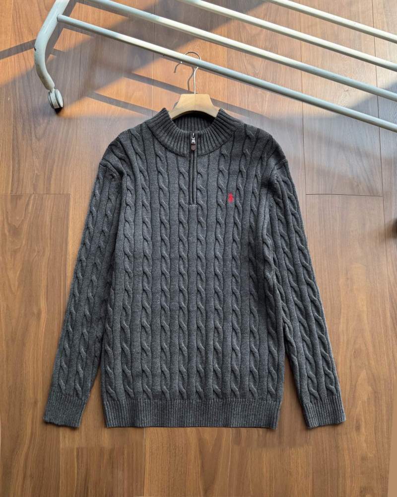 Ralph Lauren stand up collar half zip sweater