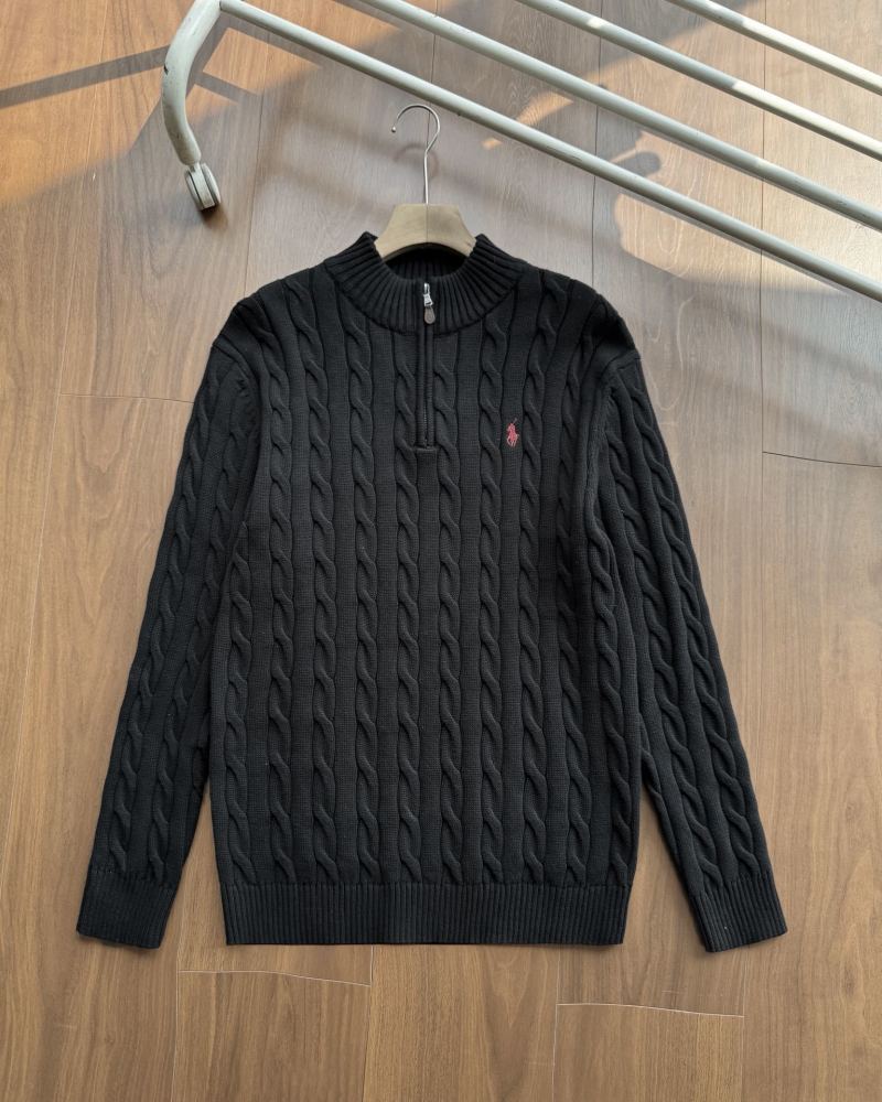 Ralph Lauren stand up collar half zip sweater