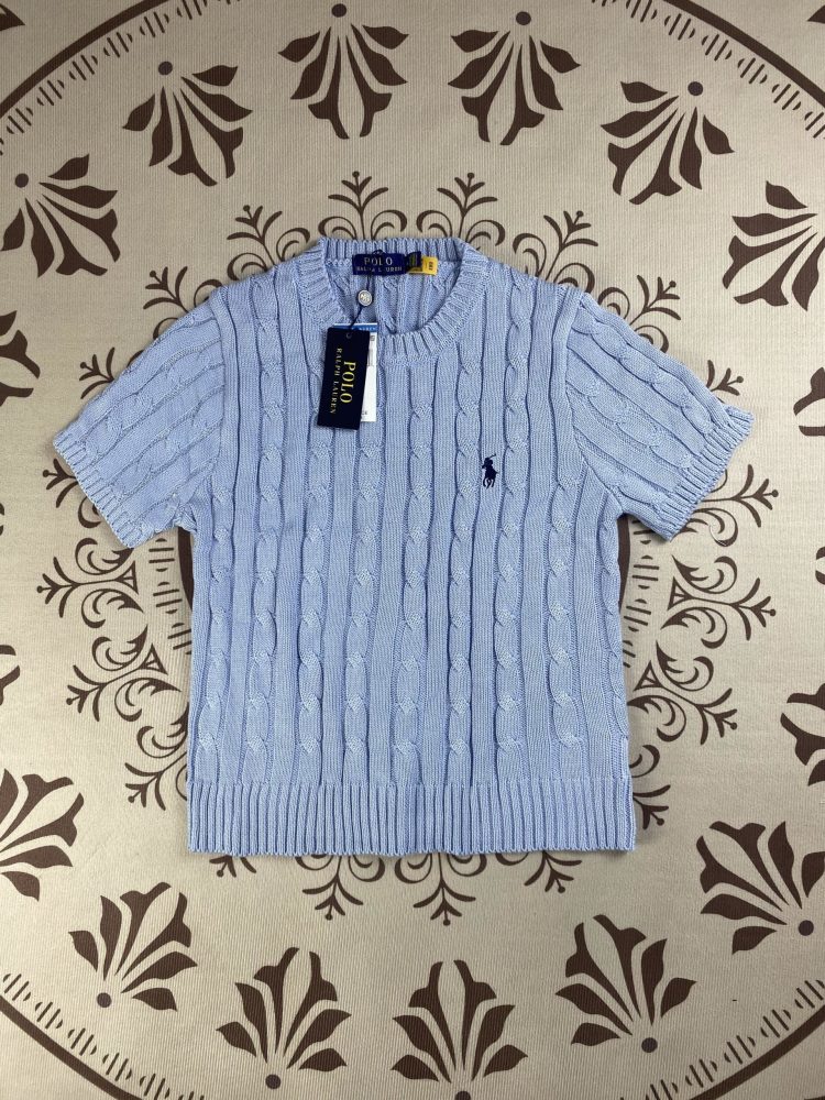 Ralph Lauren Women's Crew Neck Short Sleeve Sweater