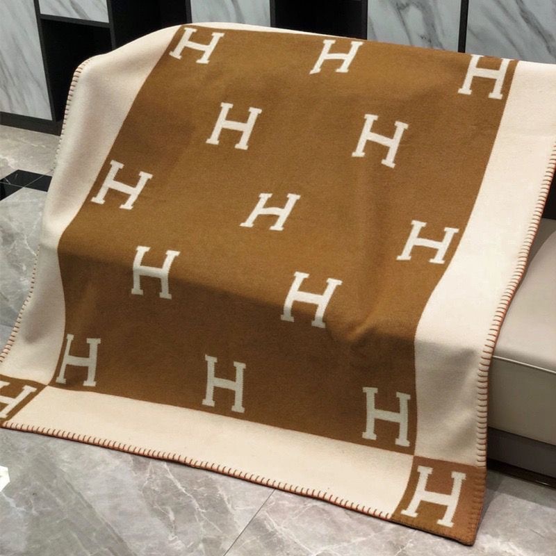 Hermès cashmere wool blanket, sofa blanket, all-season blanket, office towel blanket, nap blanket, air conditioning blanket