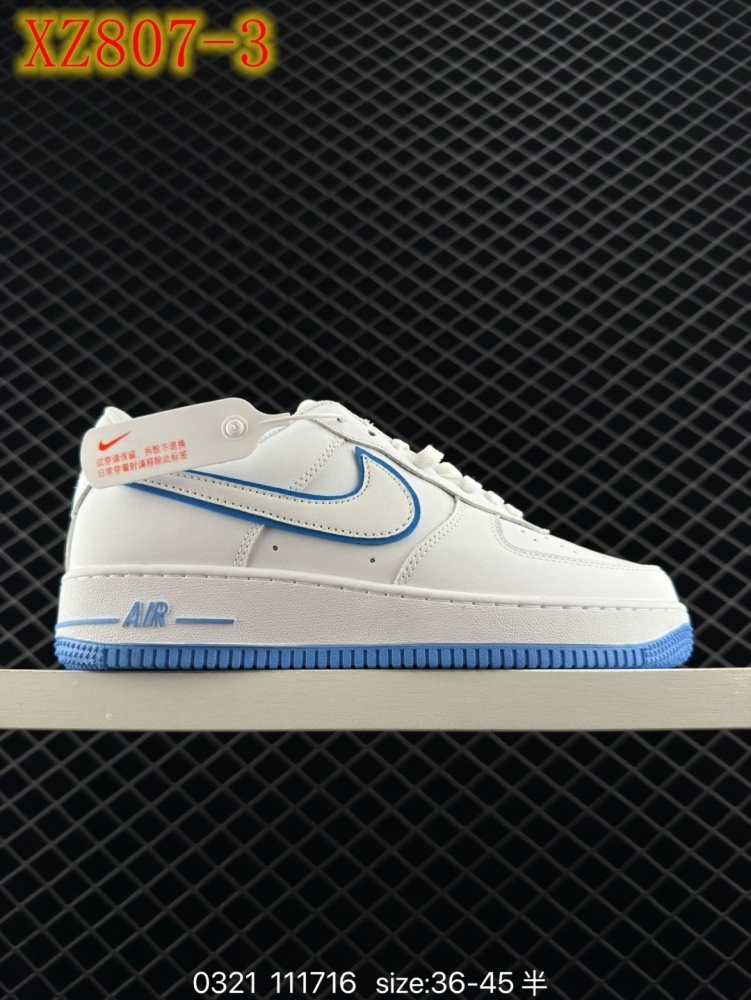 XZ807 Nike Air Force l' 07 Low\"White\/Light Grey"