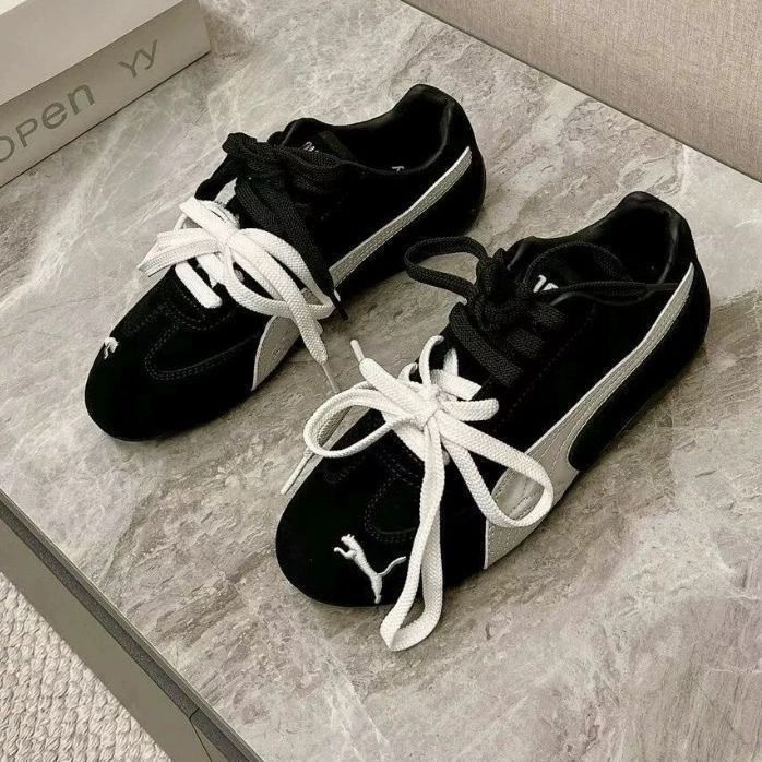 PUMA Rose Low-Top Racing Shoes, Non-Slip, Unisex Retro Versatile Casual Shoes