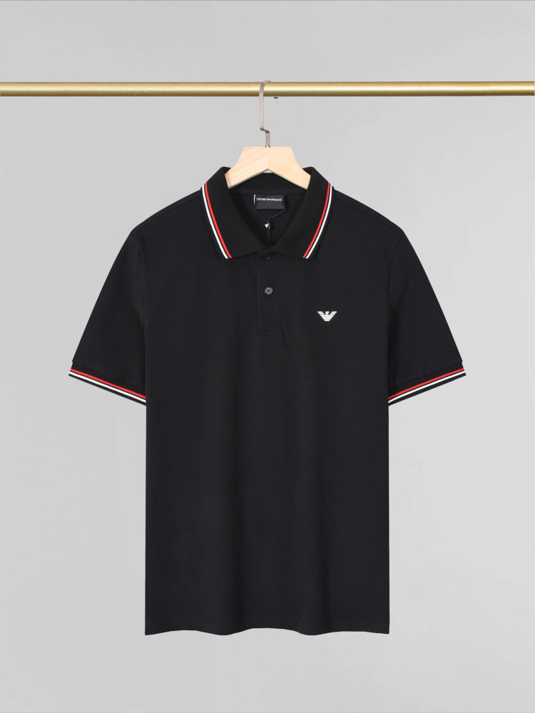 Armani polo shirt with collared short sleeves