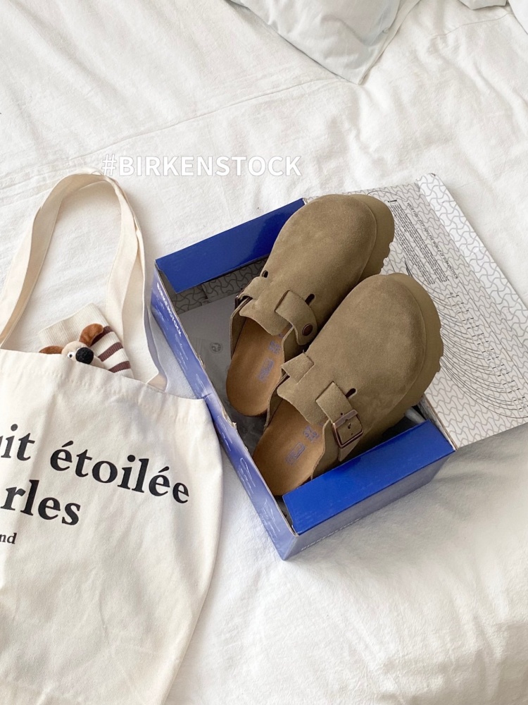 BIRKENSTOCK platform platform slippers for men and women