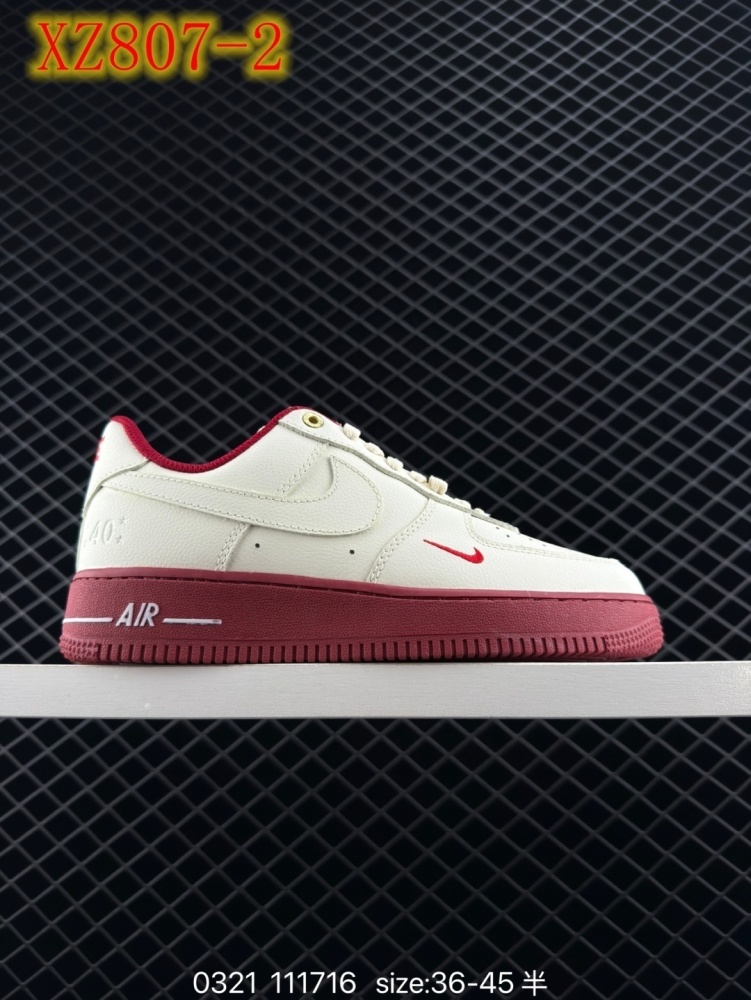 XZ807 Nike Air Force l' 07 Low\"White\/Light Grey"