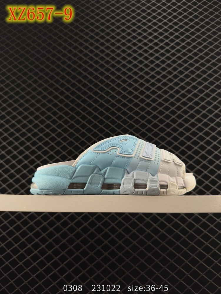 XZ657 Nike Air More Uptempo Slide\"White Aqua\"""