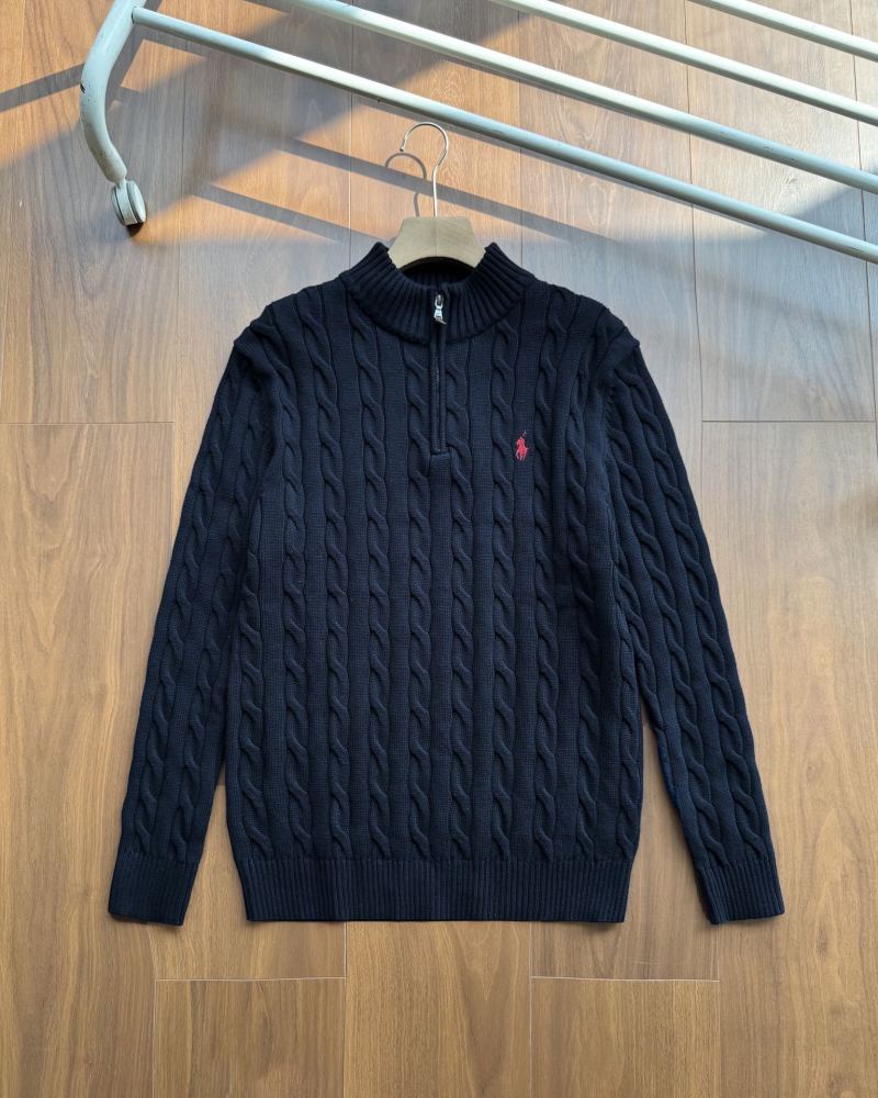Ralph Lauren stand up collar half zip sweater