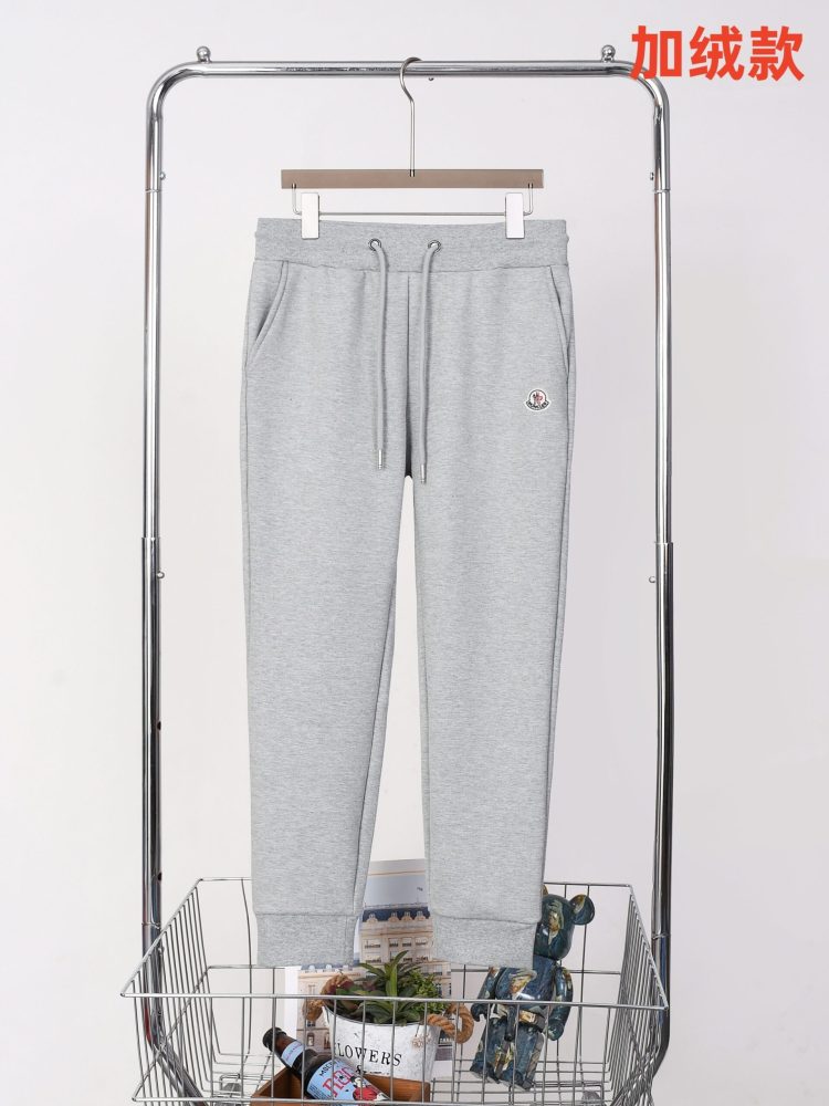 Moncler Winter Warm Fleece-Lined Sweatpants