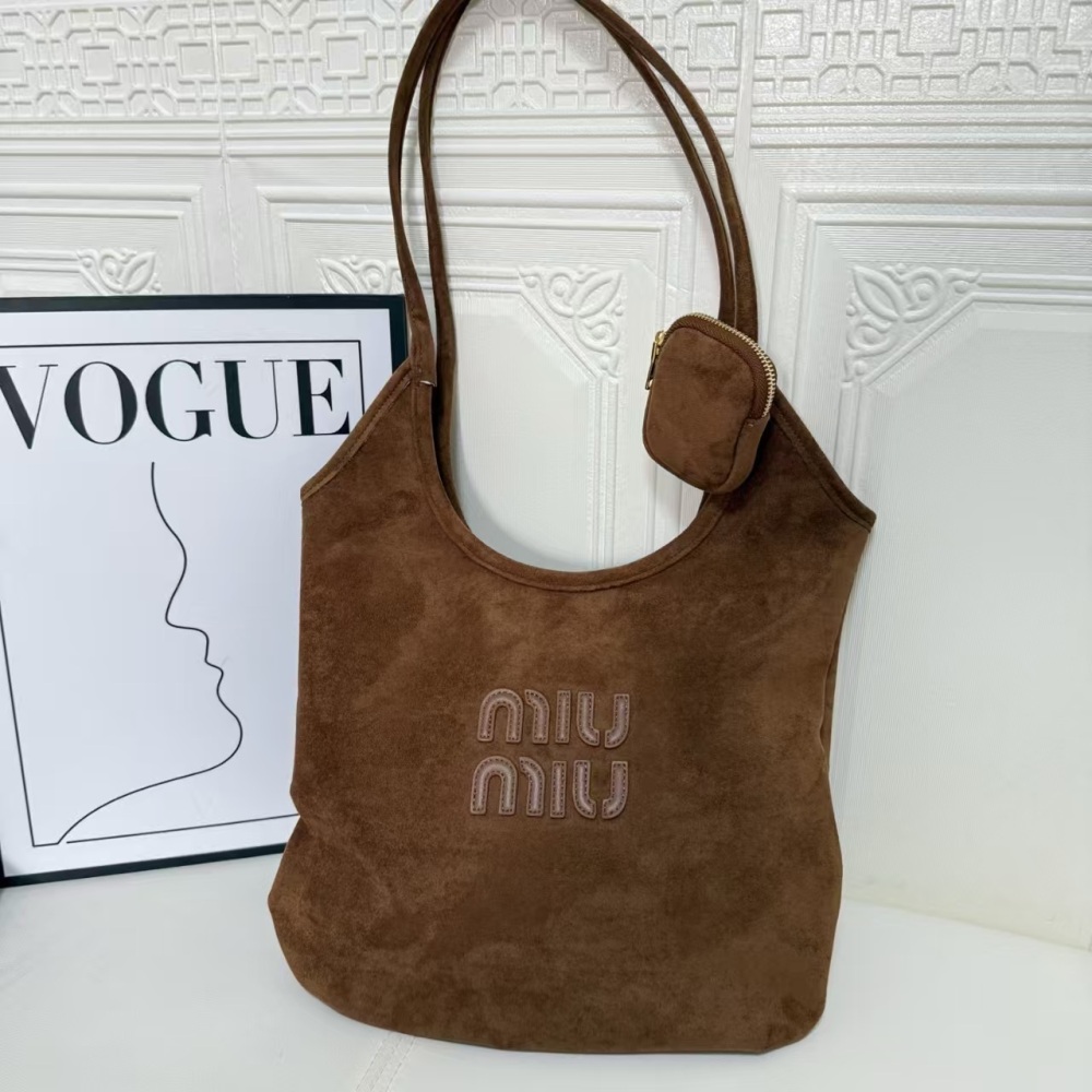 MIUMIU Women's Fashion Suede Shoulder Bag