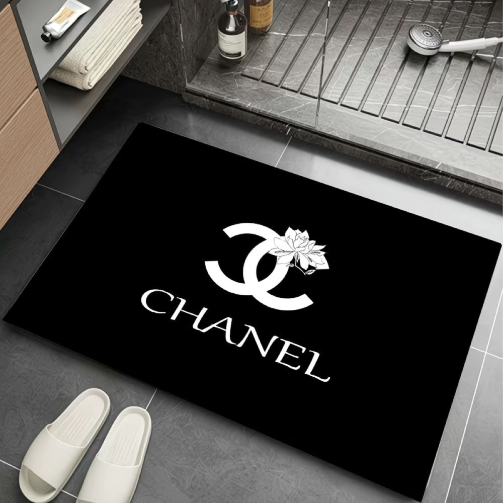 CHANEL minimalist diatomaceous earth doormat for bathrooms and toilets, absorbent, non-slip, quick-drying, and wash-free.