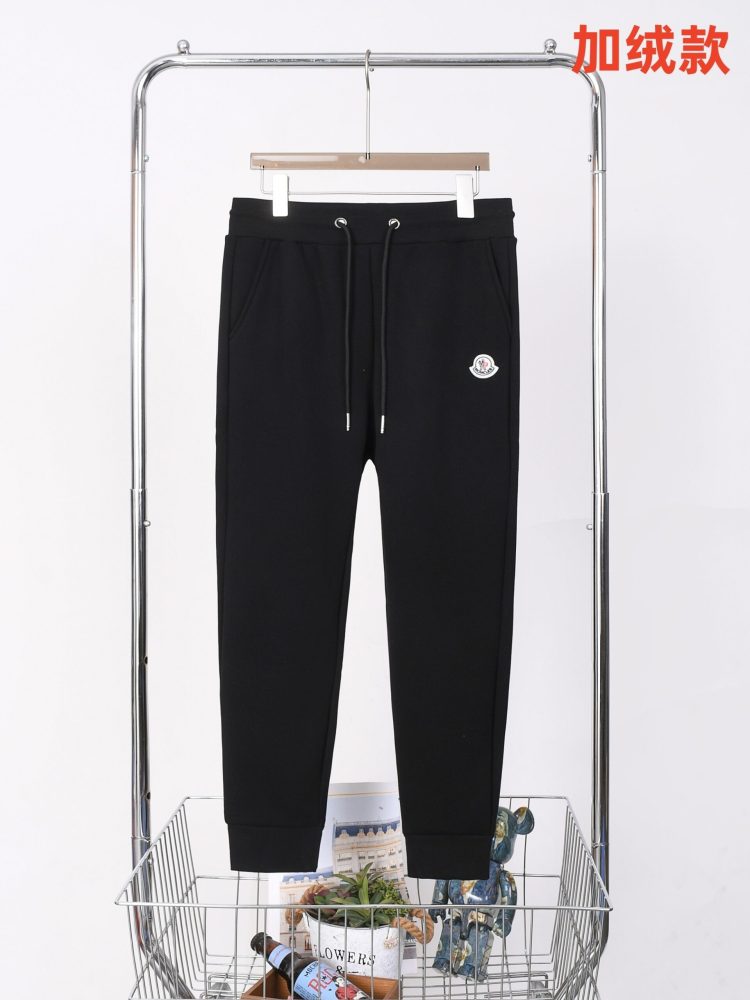 Moncler Winter Warm Fleece-Lined Sweatpants