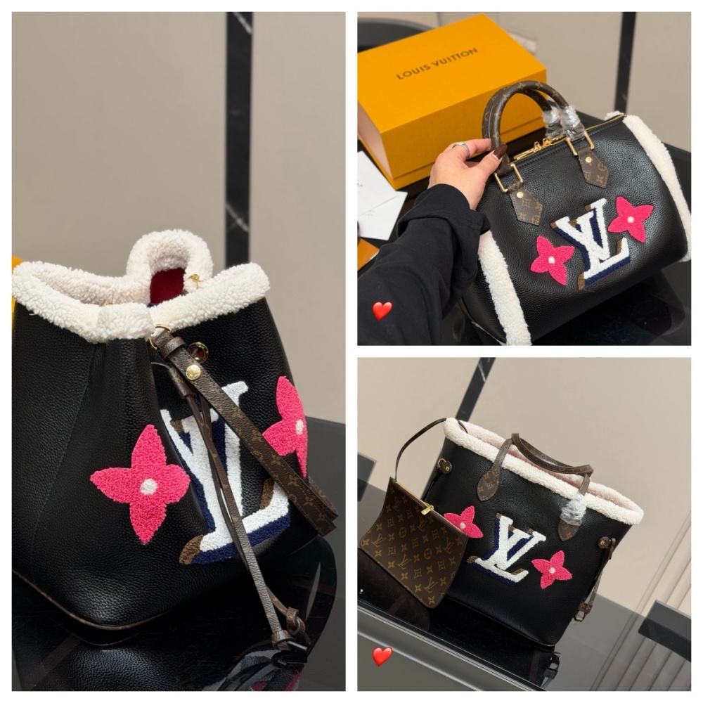 LV shearling tote bag (shoulder\/handbag)