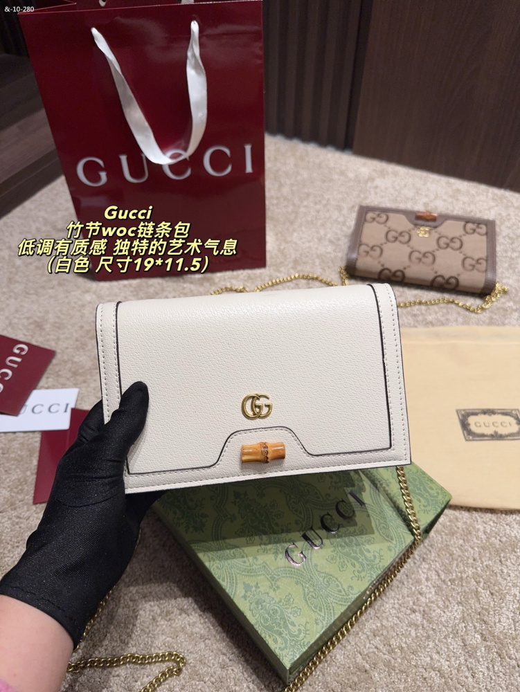 GUCCI bamboo chain bag, single shoulder crossbody bag