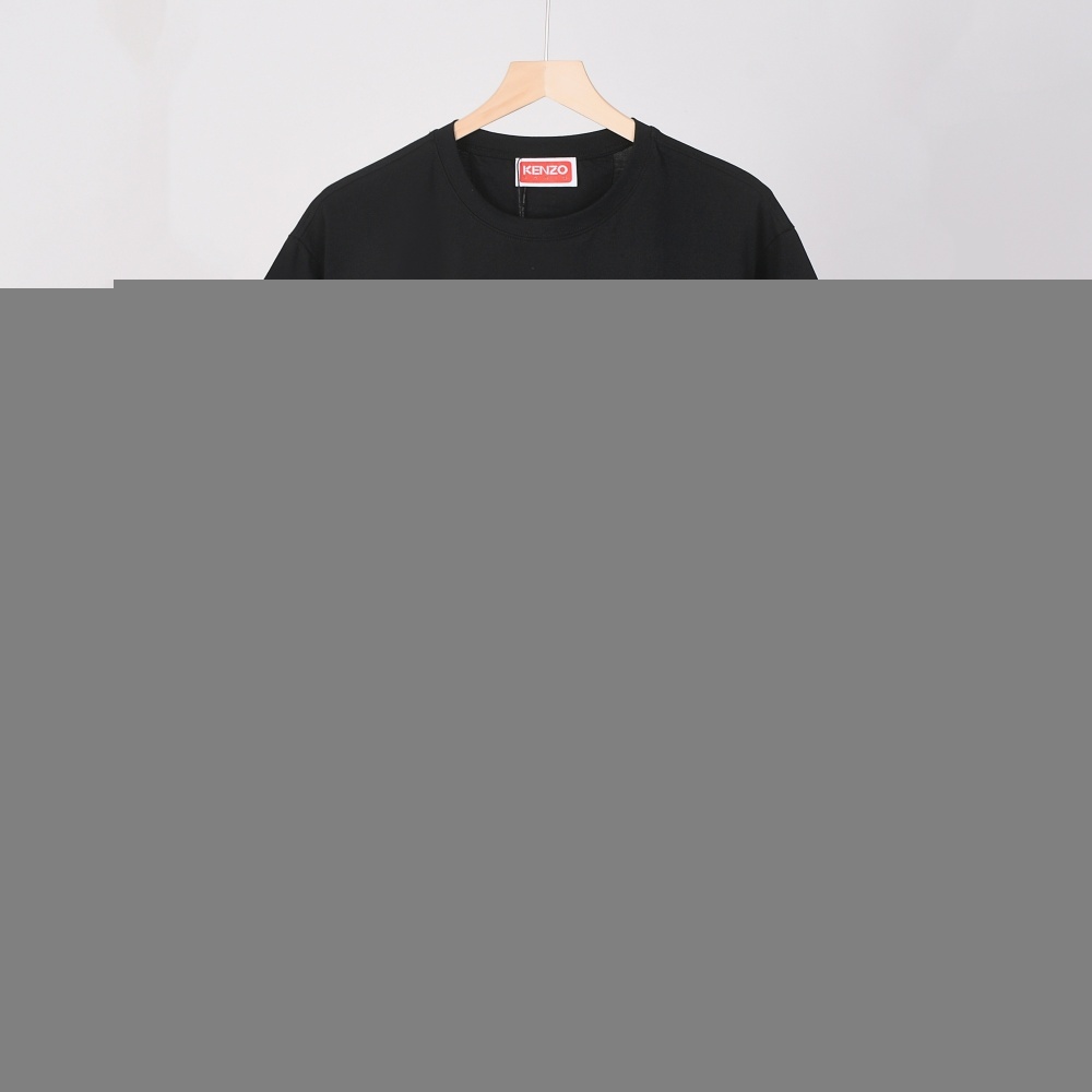 KENZO Crabapple blossom embroidered short-sleeved T-shirt