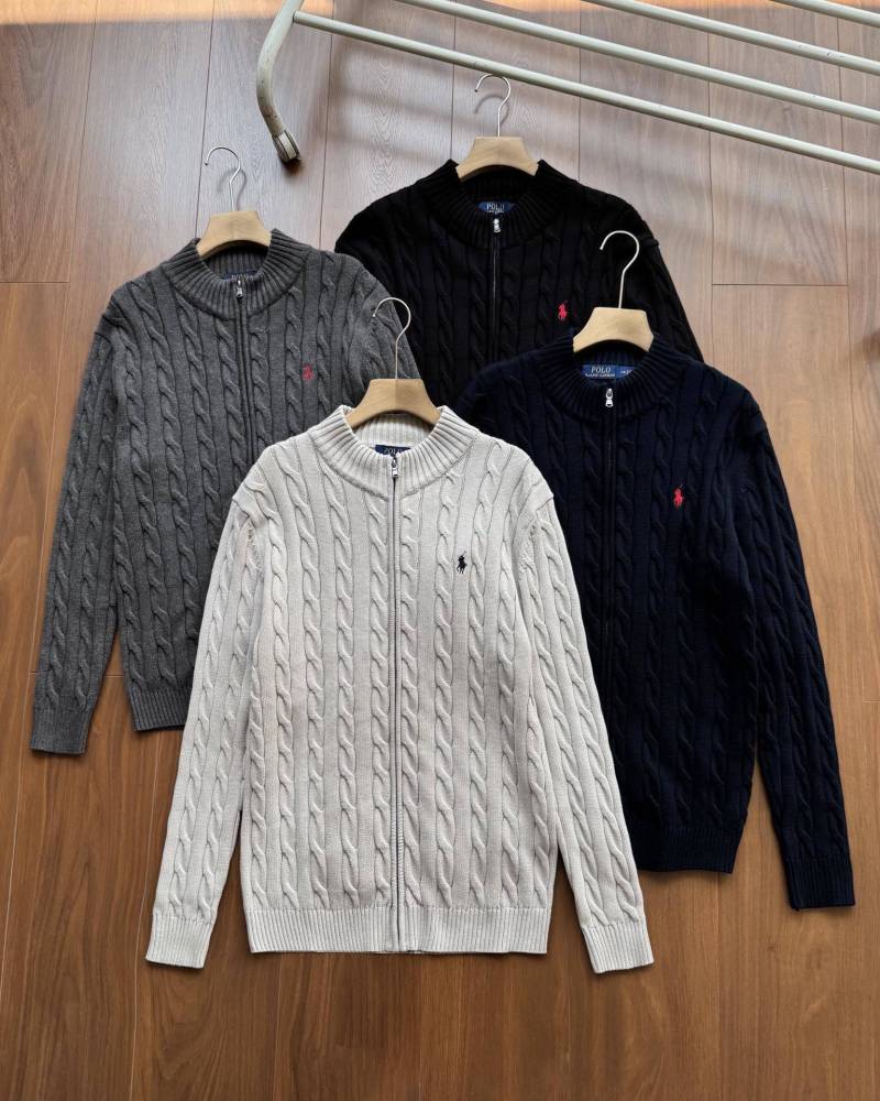 Ralph Lauren Zip-Up Sweater with Stand Collar1