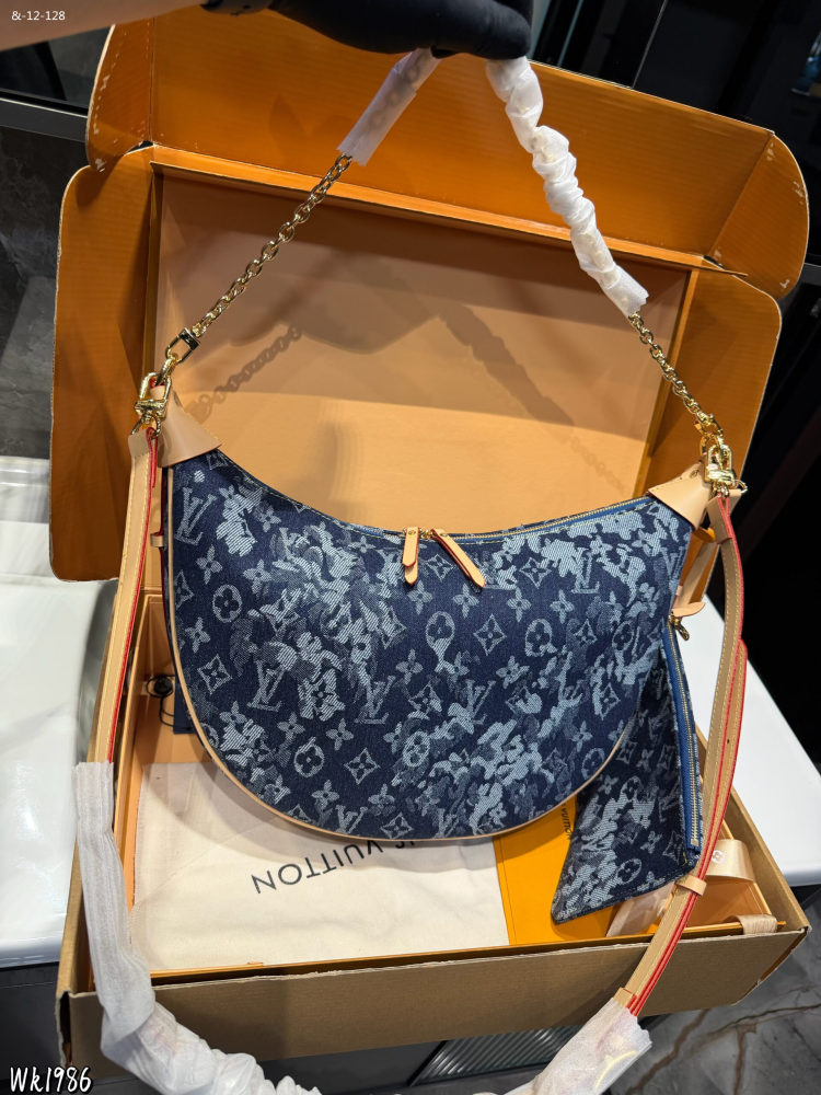 LV denim women's bag