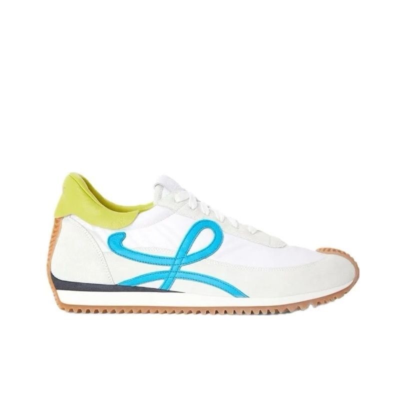 LOEWE New Retro Lace-up Cortez Shoes Women's Hidden Wedge Heel Classic German Training Shoes Versatile Sports Casual