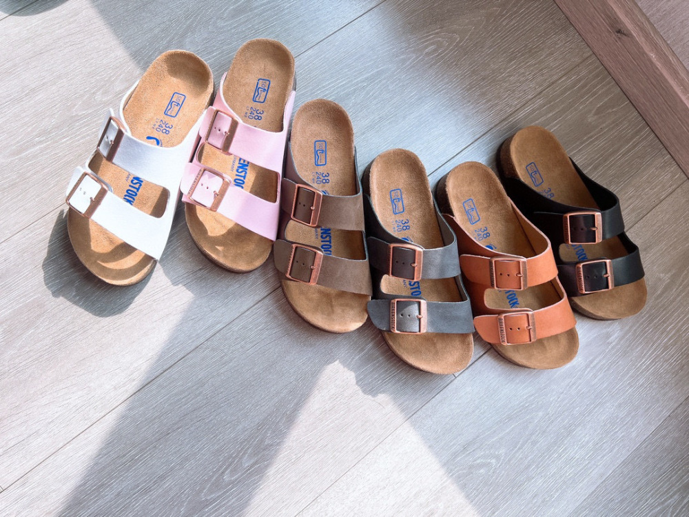 BIRKENSTOCK Spring\/Summer Fashion Leather Slippers for Men and Women