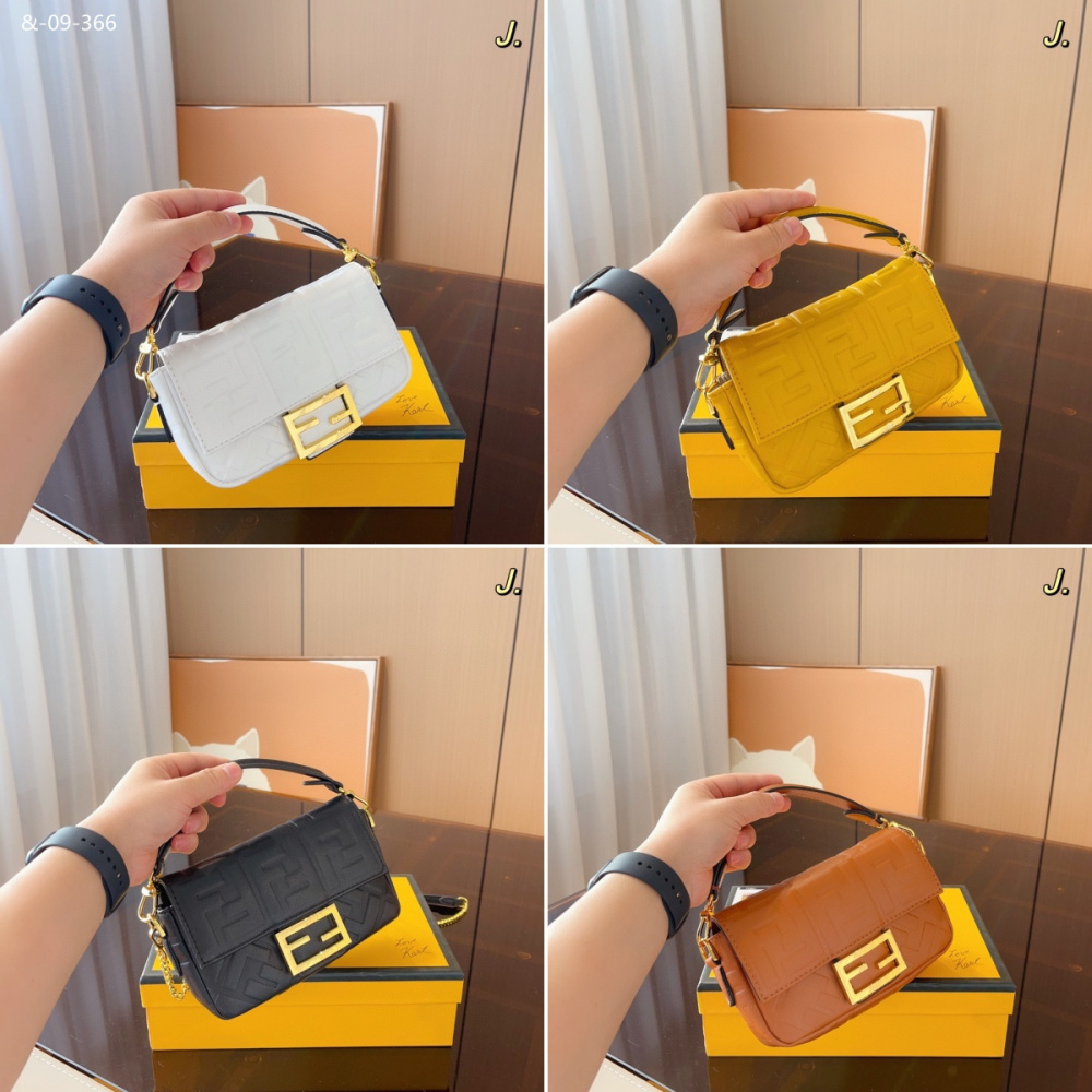 FENDI 4 colors, French stick bag, shoulder crossbody bag, handbag of high quality