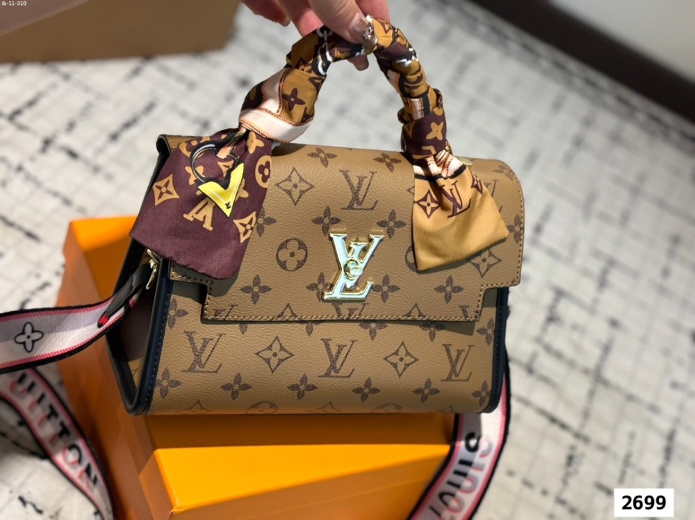 Louis Vuitton women's printed tote bag, single shoulder crossbody bag