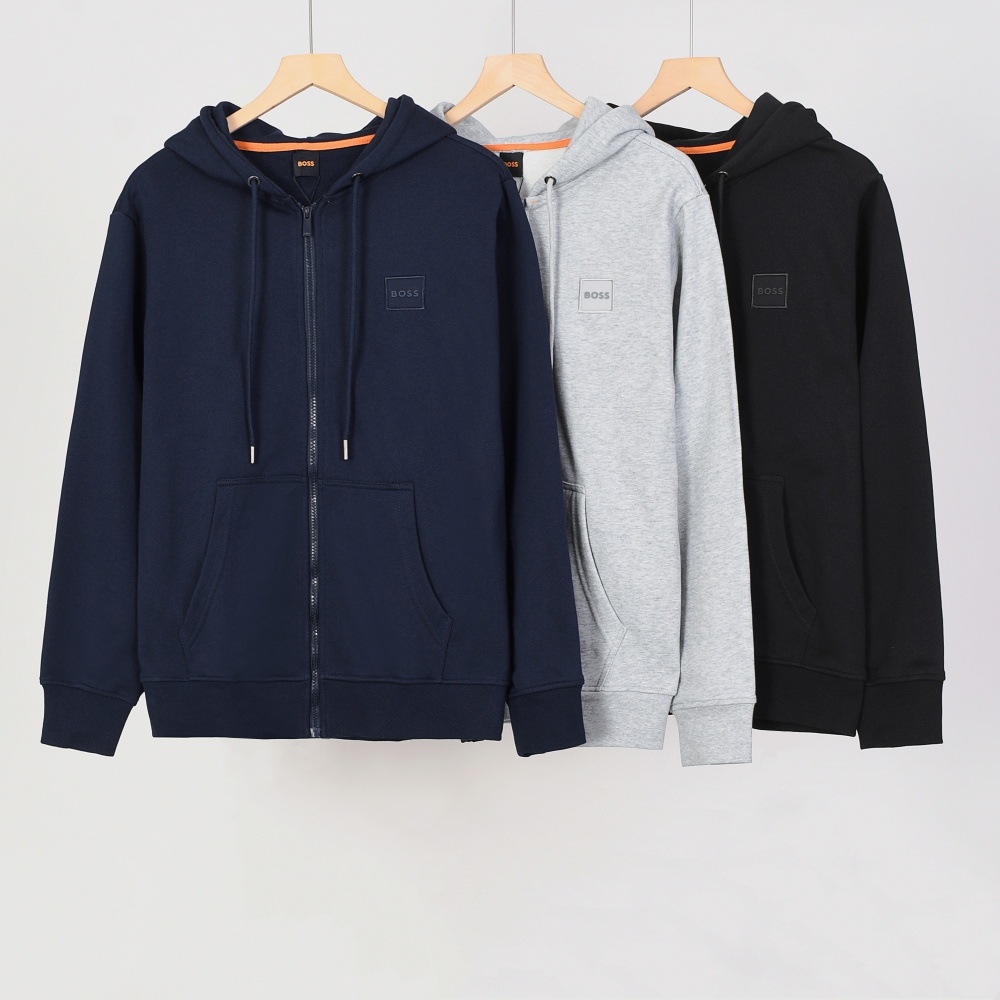BOSS hooded zipper sweatshirt jacket