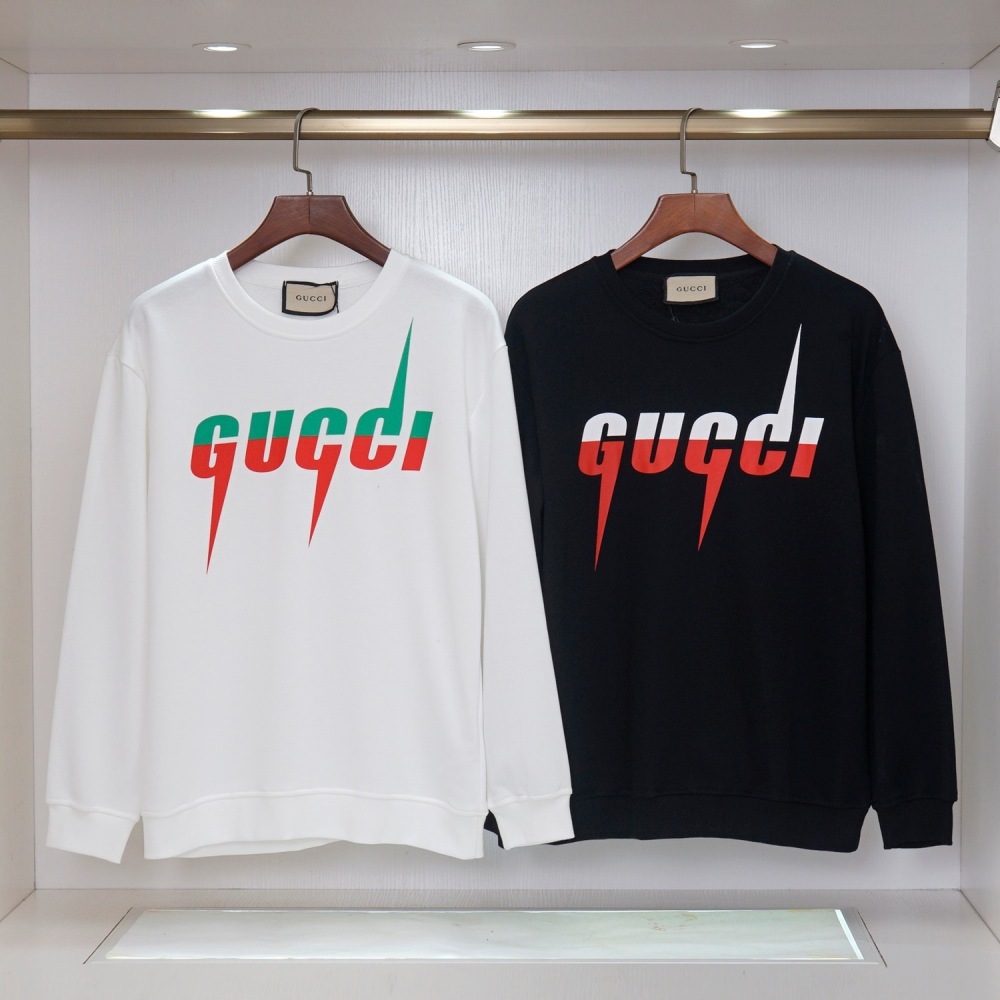 GUCCI Crew Neck Sweatshirt, Classic Print, Unisex