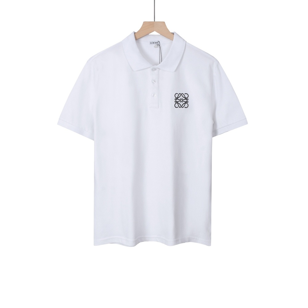 Loewe polo shirt, collared short-sleeved men's and women's casual short-sleeved shirt
