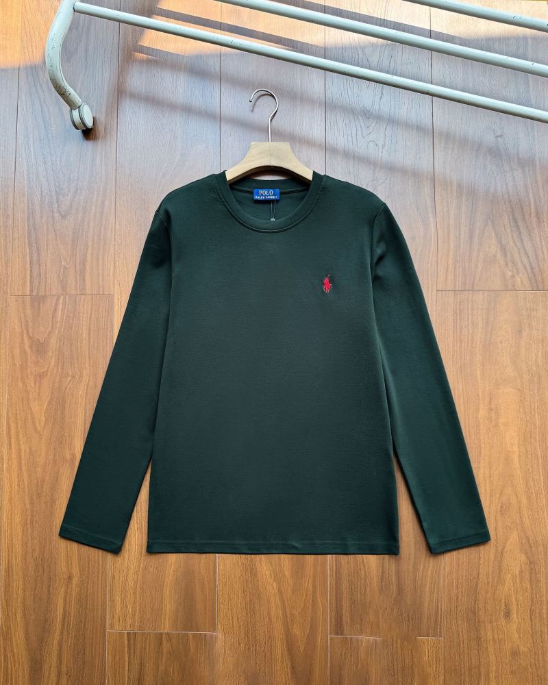 Ralph Lauren Pony embroidered round neck long sleeved T-shirt