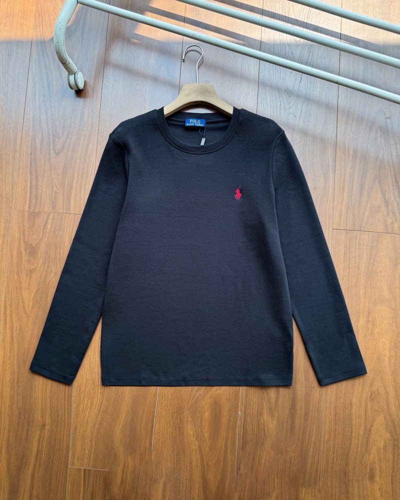 Ralph Lauren Pony embroidered round neck long sleeved T-shirt