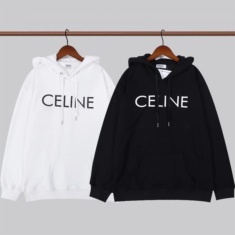 CELINE classic logo print hoodie