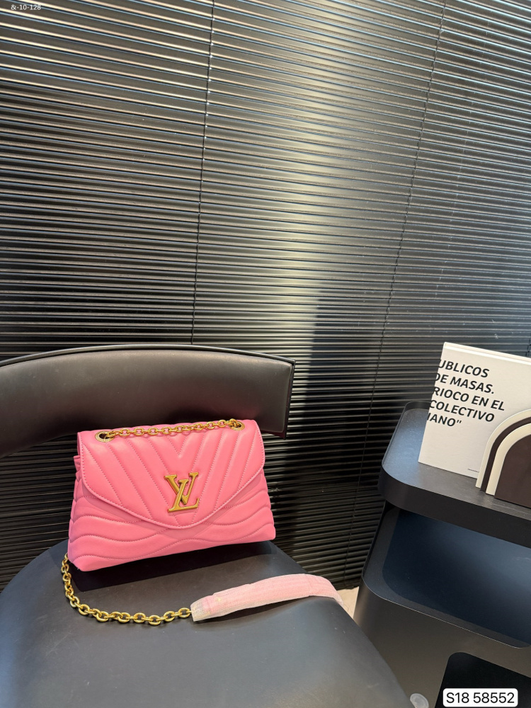 Louis Vuitton women's shoulder cross arm chain bag