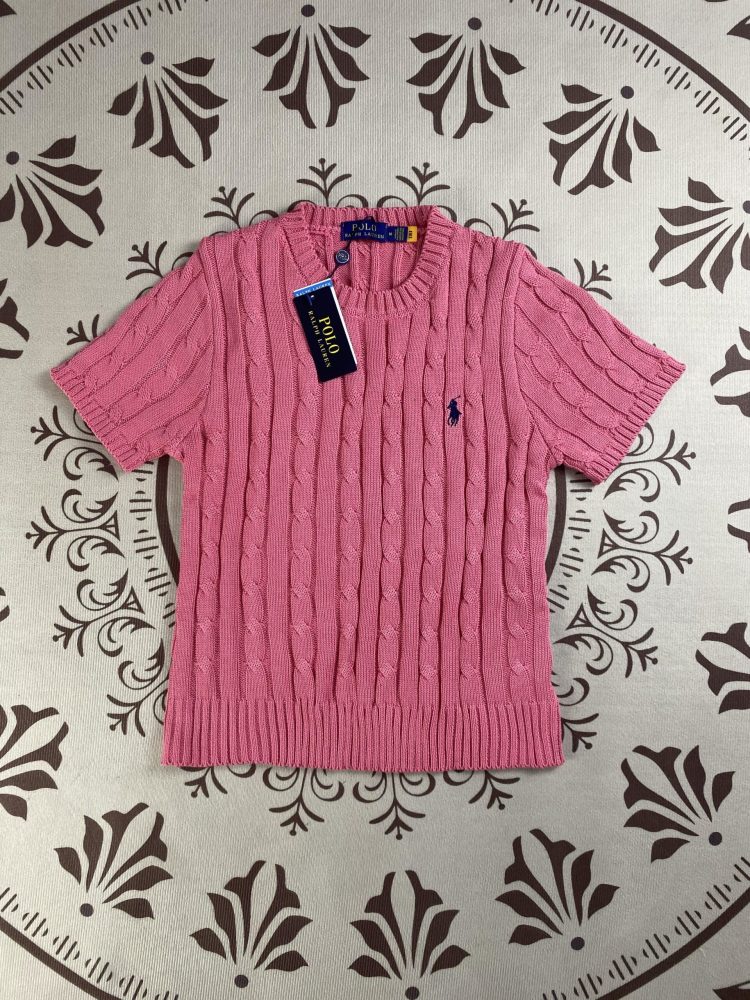 Ralph Lauren Women's Crew Neck Short Sleeve Sweater