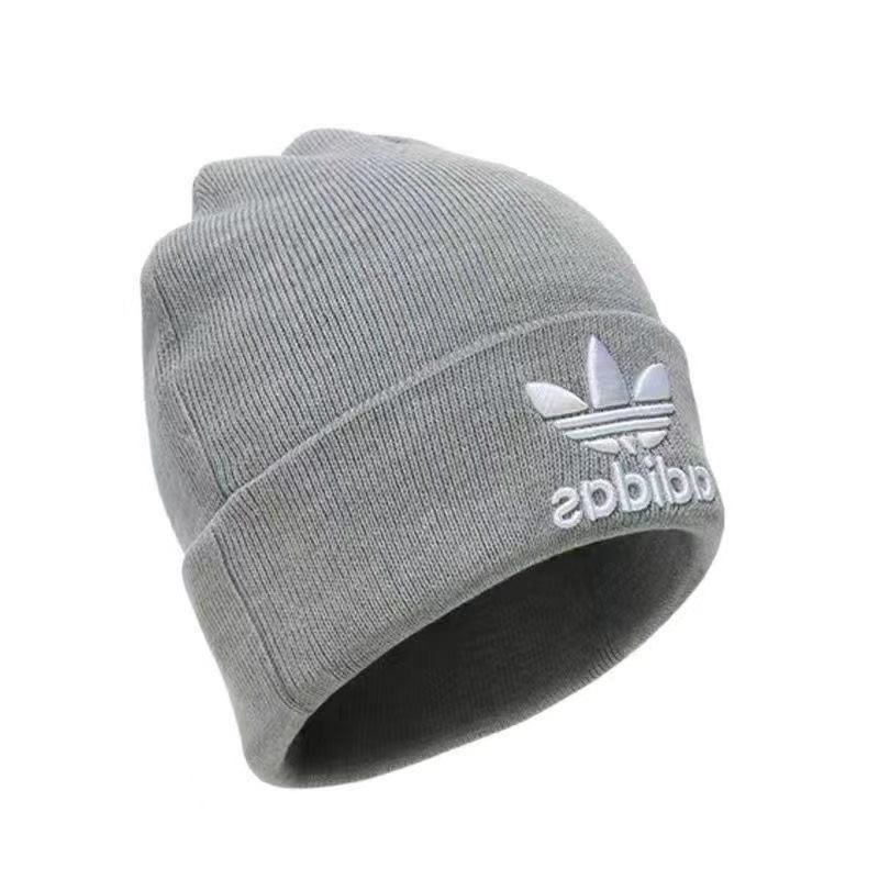 ADIDAS Fall\/Winter Adidas Originals Knit Hat for Men and Women, Windproof Wool Hat, Casual Warm Beanie