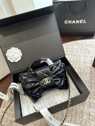 CHANEL Bow Single Shoulder Crossarm Handheld Bow Chain Bag
