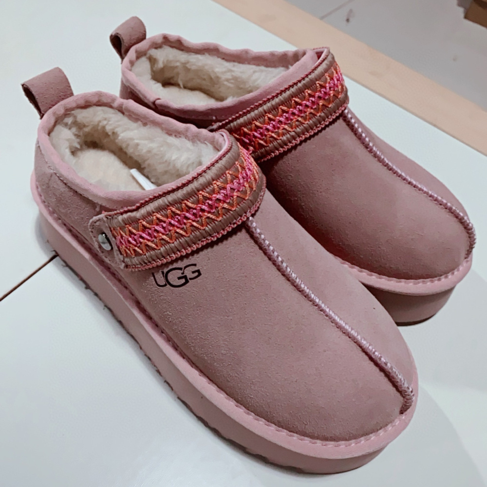 UGG platform lace-up snow boots, size 34-44